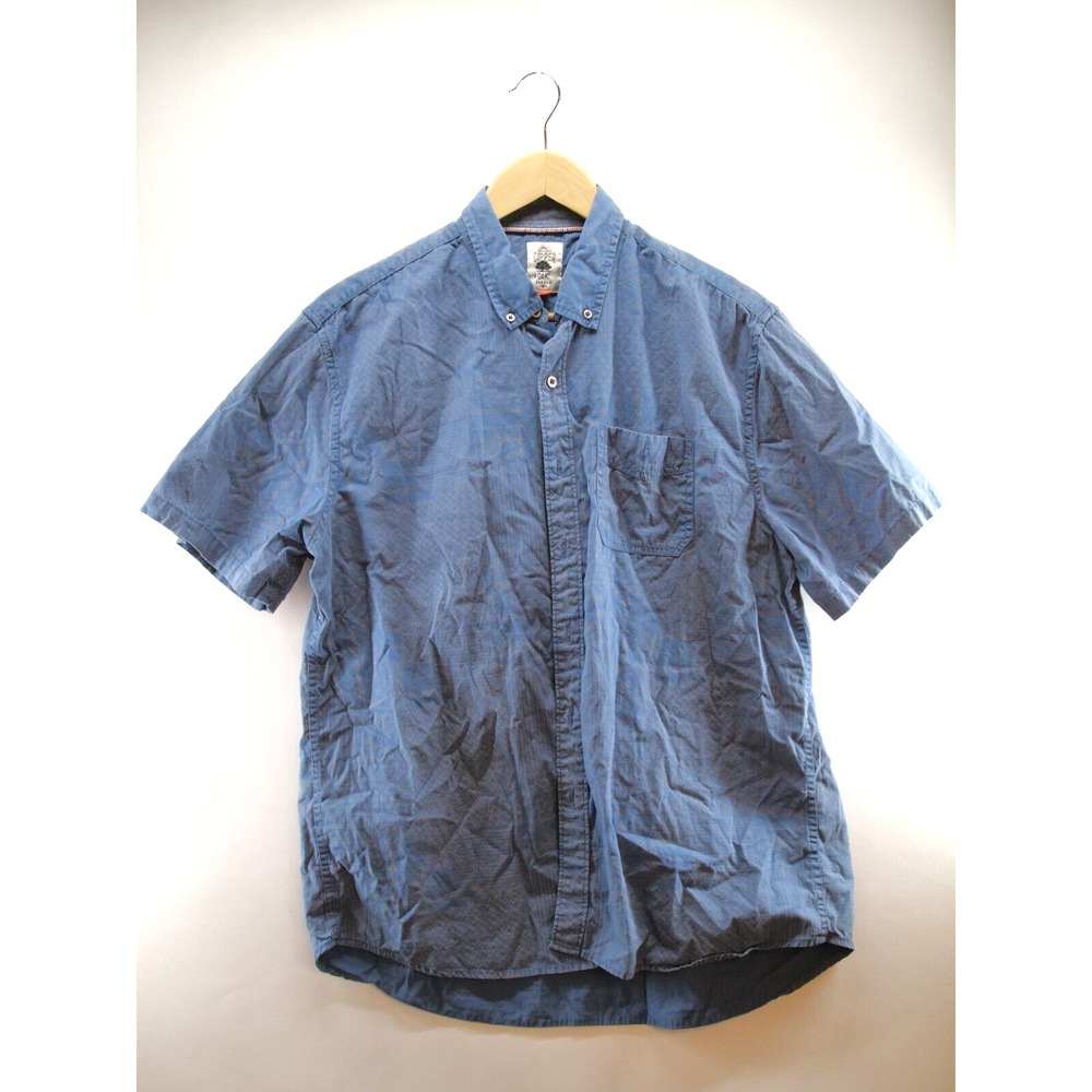 Shirt Copper Oak Supply Men's L  Short Sleeve‎ Button Down Blue Pocket